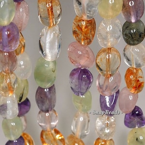 18x11-10x9mm Mix Quartz Gemstone Nugget Loose Beads 16 inch Full Strand LOT 1,2,6,12 and 50 (90144083-B38-576)