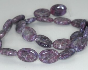 18 x 13 mm ダークパープル レピドライト 宝石 グレード A オーバル