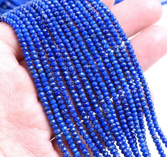 Perle Sfuse Di Lapislazzuli Naturali Qualità AAA – Blu Intenso, Diametro 8 Mm, Vendute Su Filo Da 39,4 Cm, Per Creazione Gioielli