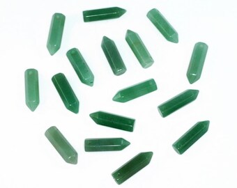 31x8mm Green Aventurine Gemstone Point Healing Chakra