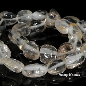 18x12-11x10mm Rock Crystal Gemstone Nugget Loose Beads 7 inch Half Strand LOT 1,2 and 6 (90191456-B5-509)