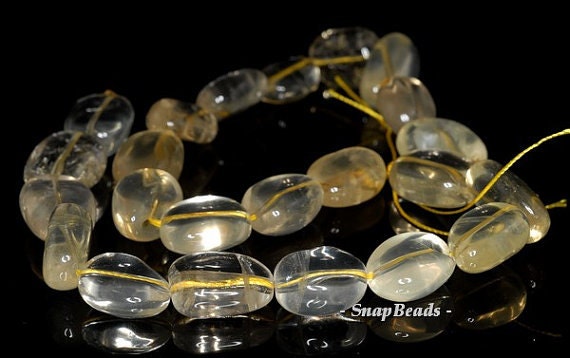 17x13-16x12mm Lemon Quartz Gemstone Grade A Nugget Loose