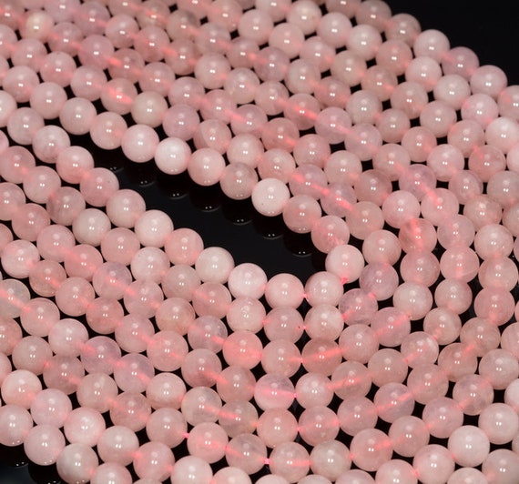 6mm Madagascar Rose Quartz Gemstone Grade A Pink Round Loose | Etsy
