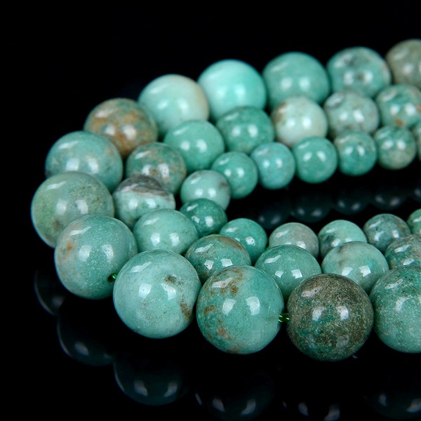 Chrysoprase Gemstone Grade AAA Round 6MM 8MM 10MM Loose Beads BULK LOT 1,2,6,12 and 50 (D6)