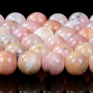 Natural Peruvian Pink Opal Gemstone Grade AA Round 4MM 5MM 6MM 7MM 8MM Loose Beads BULK LOT 1,2,6,12 and 50 D450 image 3