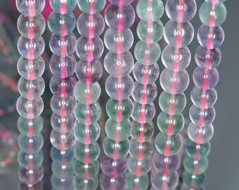 Bracelet Fluorite , Perle Ronde Facetté 10 Mm - Bracelet/Fluorite - Foto 6