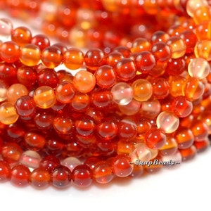 2mm Vienna Red Agate Gemstone Round 2mm Loose Beads 16 inch Full Strand LOT 1,2,6,12 and 50 (90107839-107)