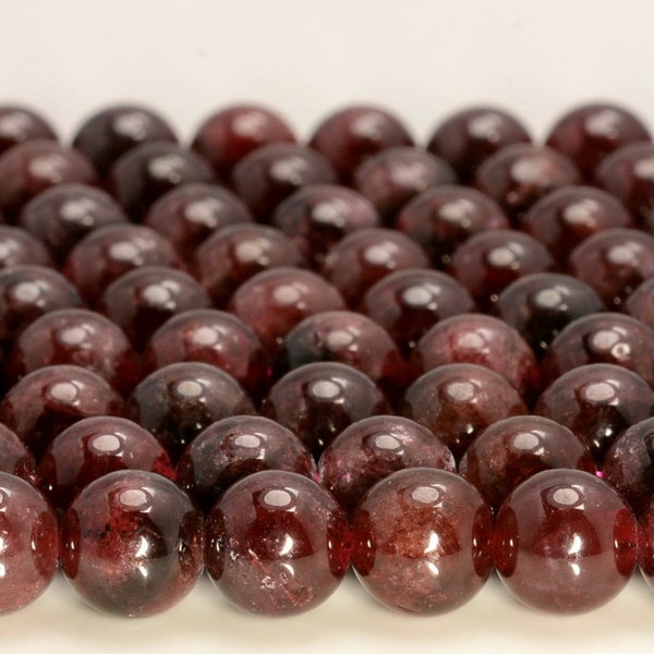 Red Garnet Gemstone Grade AA 4mm 6mm 8mm Round Loose Beads Full Strand BULK LOT 1,2,6,12 and 50