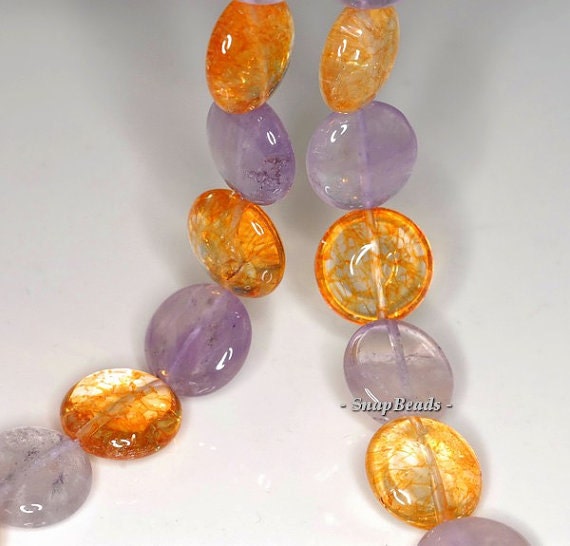 14mm Mix Quartz Gemstone Grade B Flat Round Loose Beads 7 14mm Mix Quartz Gemstone Grade B Flat Round Loose Beads 7