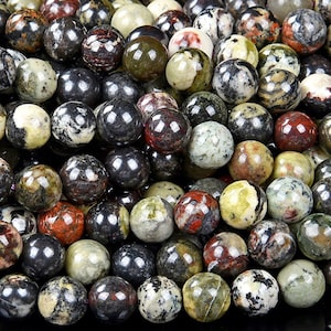 Natural Sugilite Bustamite Richterite Gemstone Round 8MM 9MM 10MM 11MM Loose Beads BULK LOT 1,2,6,12 and 50 (D453)