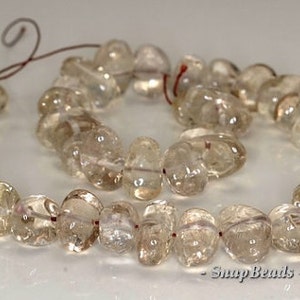 19x12-12x10mm Smoky Quartz Gemstone Pebble Nugget Loose Beads 7.5 inch Half Strand LOT 1,2 and 6 (90191374-B11-519)