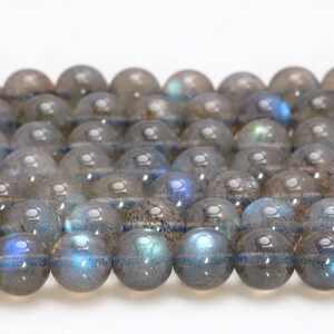 6mm Labradorite Blue Gemstone Grade AAA Round Loose Beads 15.5 inch Full Strand LOT 1,2,6,12 and 50 (80004981-451)