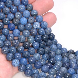 6mm Rare Light Blue Dumortierite Gemstone Grade AAA Blue Round 6mm Loose Beads 15 inch Full Strand LOT (80004628-115)