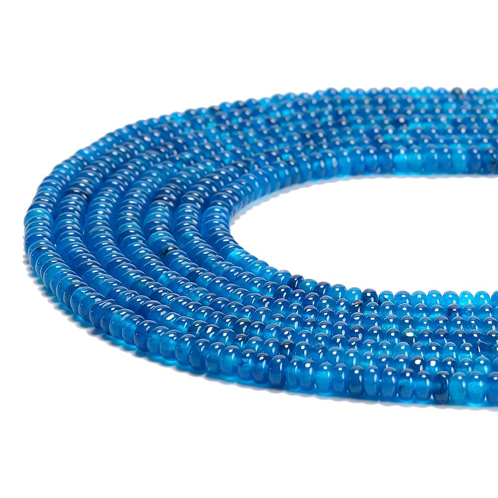 Perline Rotonde In Pietra Preziosa Di Giada Blu Acqua Da 4 Mm, Filo Intero Da 14,5 Pollici (80020065-D616) - Italia - Foto 11