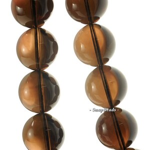 18mm Smoky Quartz Gemstone Grade AA Round Loose Beads 7.5 inch Half Strand LOT 1,2,6 and 12 (90191407-B8-514)