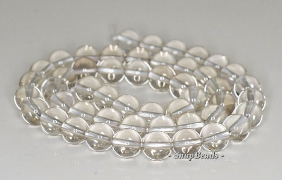 7mm Rock Crystal Gemstone Grade AA Round Loose Beads 7.5 inch | Etsy