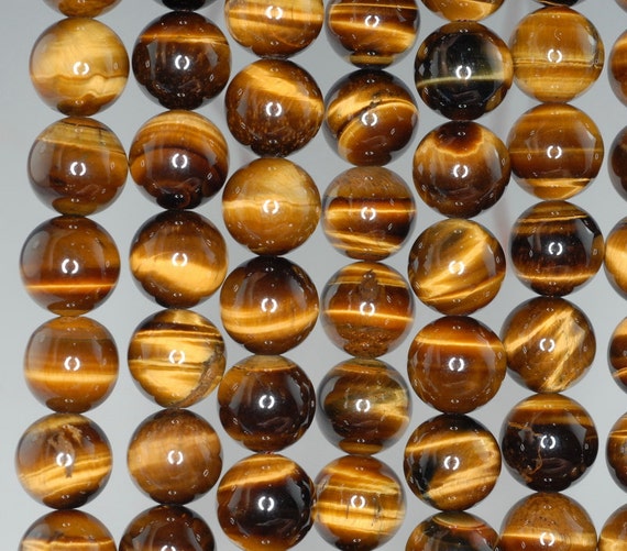 10MM BLUE TIGER EYE GEMSTONE GRADE AB ROUND LOOSE BEADS 7.5/"