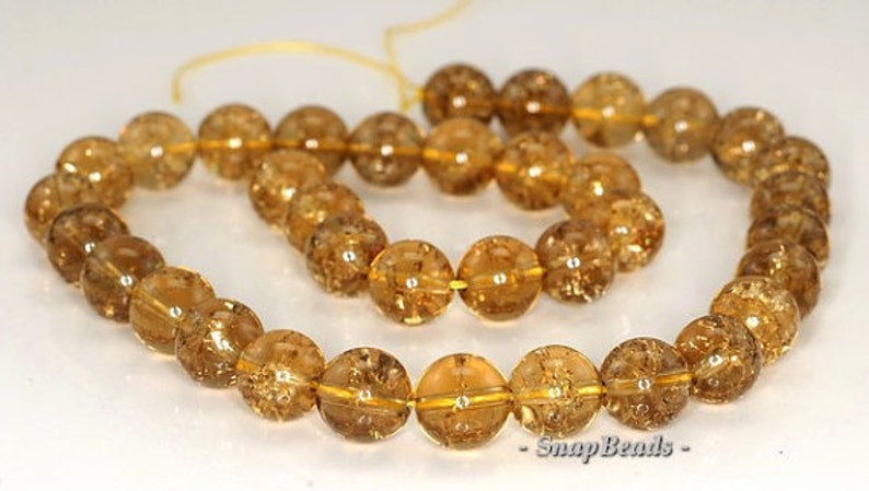 FREE USA Ship 12mm Lemon Quartz Grade A Gemstone Round Loose Beads 7 inch Half Strand LOT 1,2 and 6 90144087-B12-521