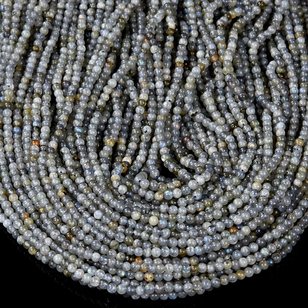 Gems For Jewels Perline Tonde Sfaccettate Labradorite Da Donna - Foto 4