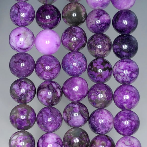 8mm Purple Sugilite Gemstone Round Loose Beads 15.5 inch Full Strand LOT 1,2,6,12 and 50 (90184726-842)