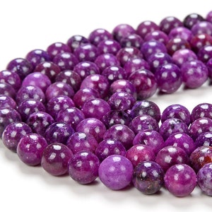 8MM Lepidolite Gemstone Grade AAA Round Loose Beads BULK LOT 1,2,6,12 and 50 (D170)