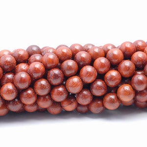 10 Strands 108PCS 8mm Myamar Red Sandalwood Grade AAA Prayer Buddha Mala Meditation Beads Round Loose Beads LOT (80001988-W1)x10