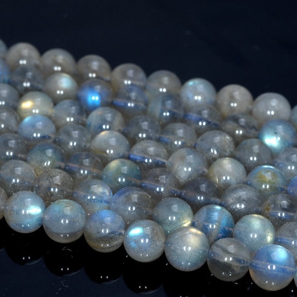 6mm Labradorite Blue Gemstone Grade AAA Round Loose Beads 15.5 inch Full Strand LOT 1,2,6,12 and 50 (80004800-451)