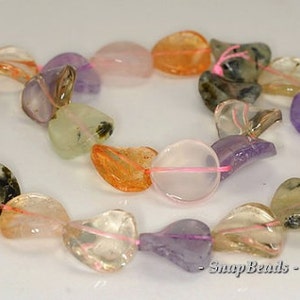 16mm Mix Quartz Gemstone Twist Round Loose Beads 7.5 inch Half Strand LOT 1,2,6,12 and 50 (90191156-B30-556)