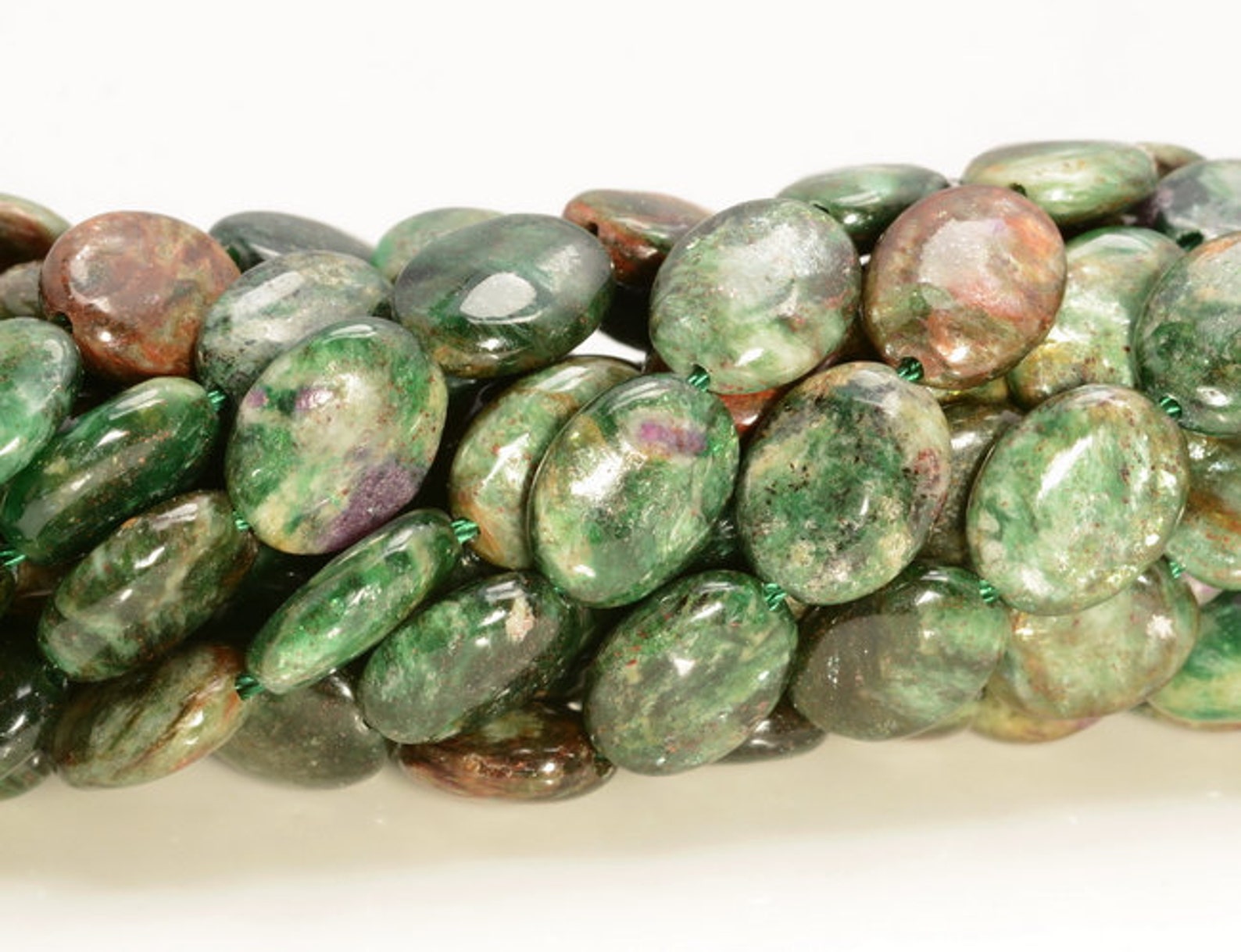 10x8mm Genuine Ruby in Emerald Rare Gemstone Green Red Grade | Etsy