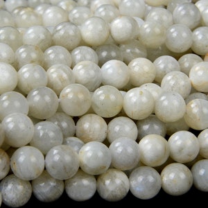 Natural Rainbow Moonstone Milky Gemstone Grade A Round 5MM 6MM 7MM 8MM 9MM 11MM 12MM Loose Beads BULK LOT 1,2,6,12 and 50 (D97)