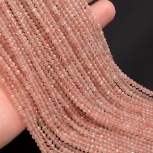 3x2MM Strawberry Lepidocrocite Quartz Gemstone Grade AAA Micro Faceted Rondelle Beads 15.5 inch BULK LOT 1,2,6,12 and 50(80010000-A201)