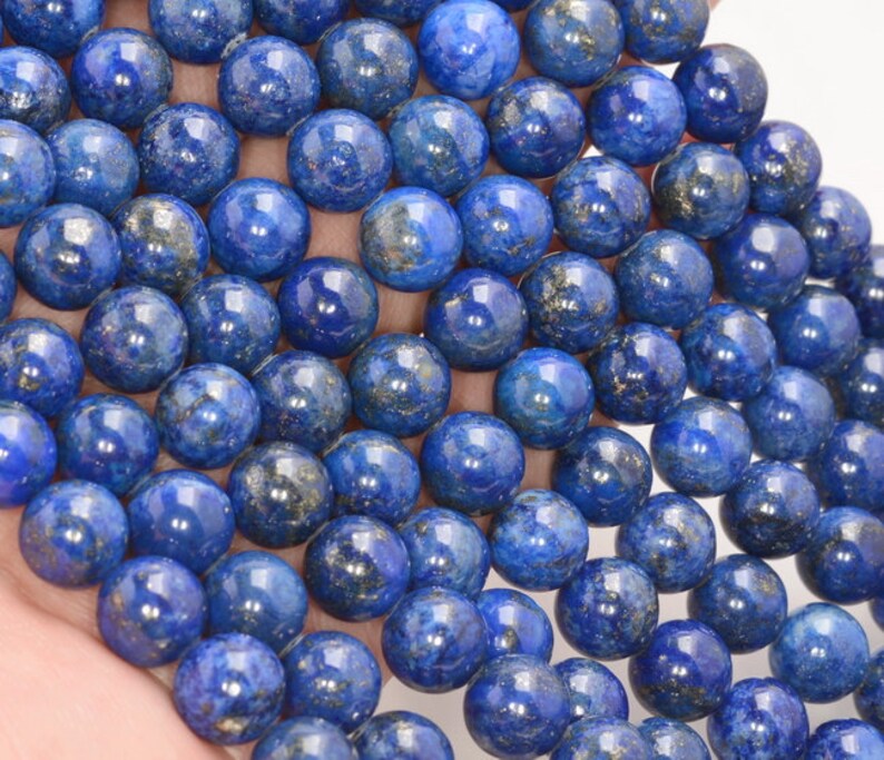 12MM AZURA LAPIS LAZULI GEMSTONE Grade A BLUE ROUND 12MM LOOSE BEADS 7.5/"