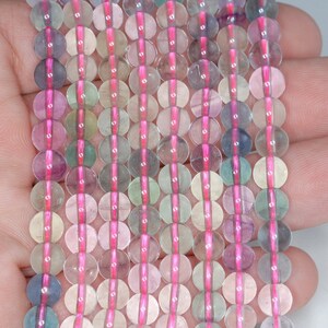 6mm Rainbow Fluorite Gemstone Grade AAA Round Beads 15.5 inch Full Strand BULK LOT 1,2,6,12 and 50 (90187784-684)