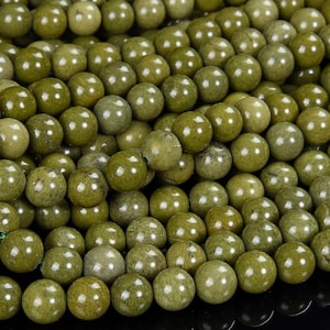 Natuurlijke zeldzame epidoot edelsteen AAA ronde 8 MM 10 MM losse kralen BULK LOT 1,2,6,12 en 50 (D531)