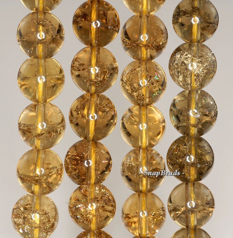 FREE USA Ship 12mm Lemon Quartz Grade A Gemstone Round Loose Beads 7 inch Half Strand LOT 1,2 and 6 90144087-B12-521