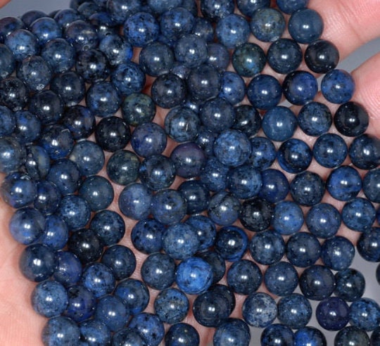 に 4mm South Africa Blue Dumortierite Gemstone Grade AAA Dark Blue