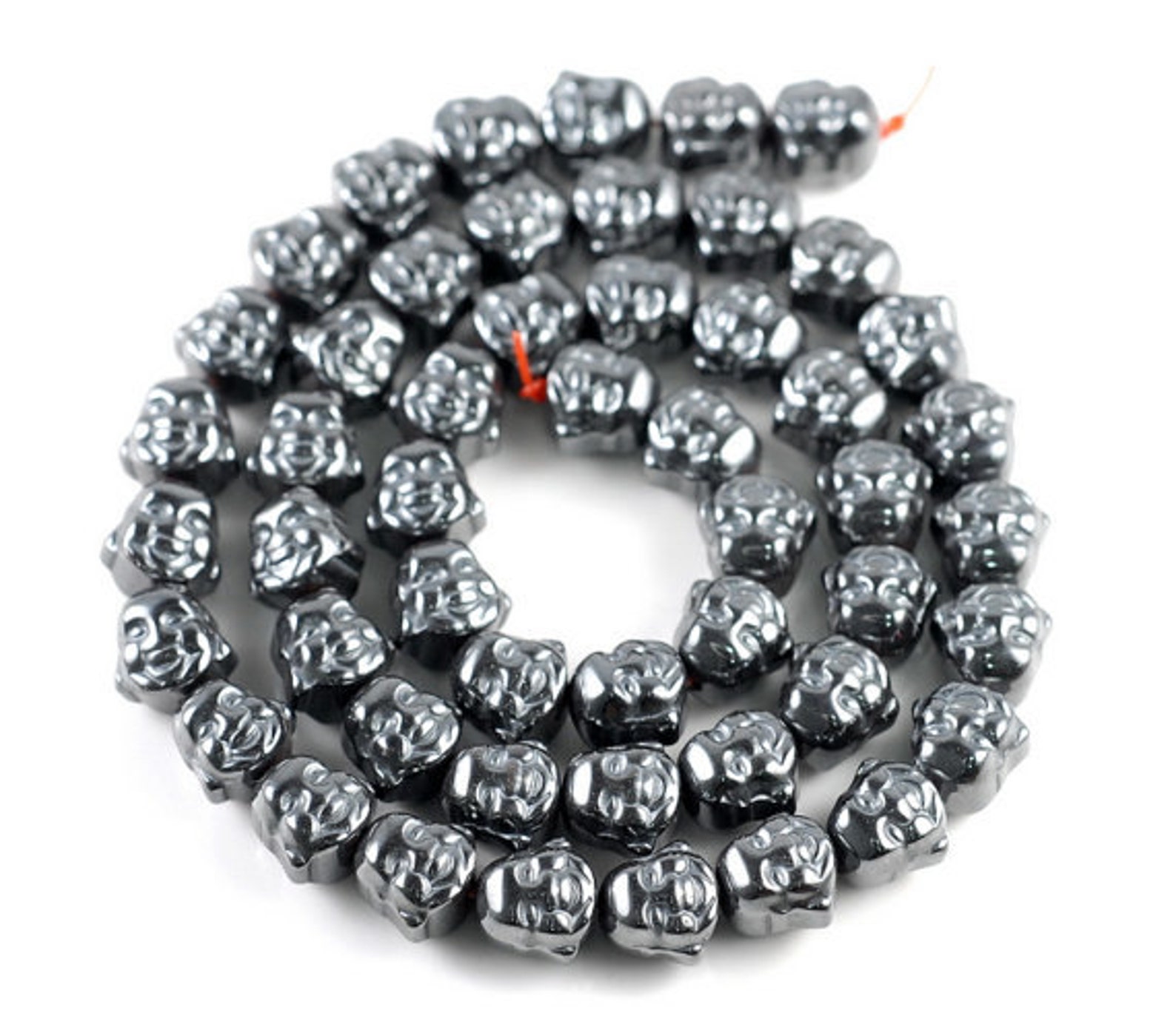 Pretty Natural Black Hematite Gemstone Bead Necklace – 6/8/10mm Round, Handmade Choker 2 thumbnail image