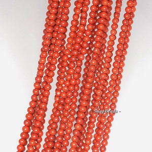 2MM Brick Red Jasper Gemstone Round 2MM Loose Beads 16 inch Full Strand LOT 1,2,6,12 and 50  (90113967-107 - 2mm A)