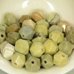 6MM Butter Jade Beads Star Cut Faceted Grade AAA Genuine Natural Gemstone Loose Beads 15&quot; LOT 1,3,5,10 and 50 (80005776-M25)