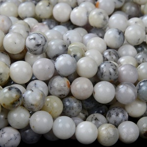 Natural White Opal Gemstone Grade AA Round 4MM 6MM 8MM 10MM Loose Beads BULK LOT 1,2,6,12 and 50 (D227)