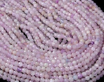 3 MM 天然クンツァイト宝石グレード AAA マイクロファセットラウンド