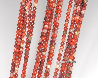 2MM Rainbow Breccia Jasper Gemstone Round 2MM Loose Beads 16 inch Full Strand LOT 1,2,6,12 and 50 (90113963-107 - 2mm A)