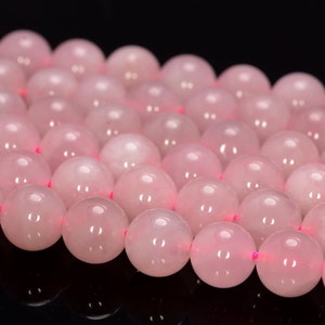 Sale !!! 8mm Genuine Madagascar Rose Quartz Gemstone Grade AA Pink Round Beads 15.5 inch Full Strand LOT 1,2,6,12 and 50 (80006162-487)