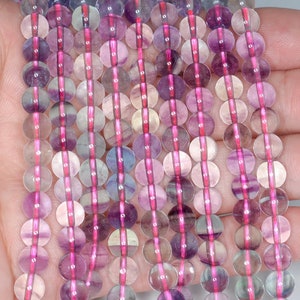 7mm Regenbogen Fluorit Edelstein Grade AA Runde Perlen 15,5 Zoll voller Strang BULK LOT 1,2,6,12 und 50 (90187761-686)