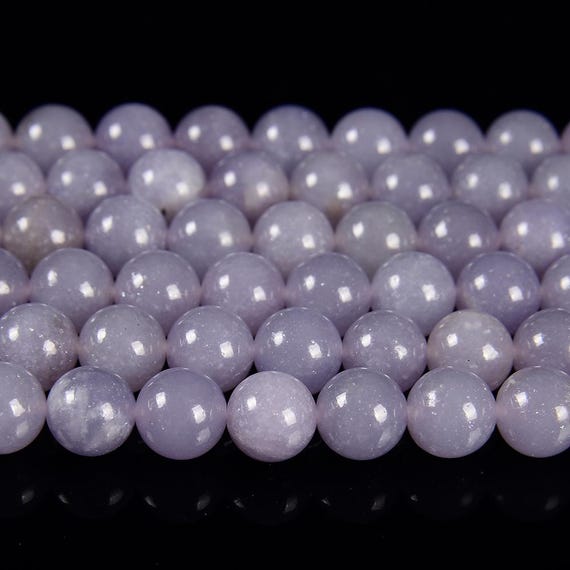 Perline Sciolte Rotonde Di Lepidolite Tanzaniana Naturale Di Grado - Foto 4