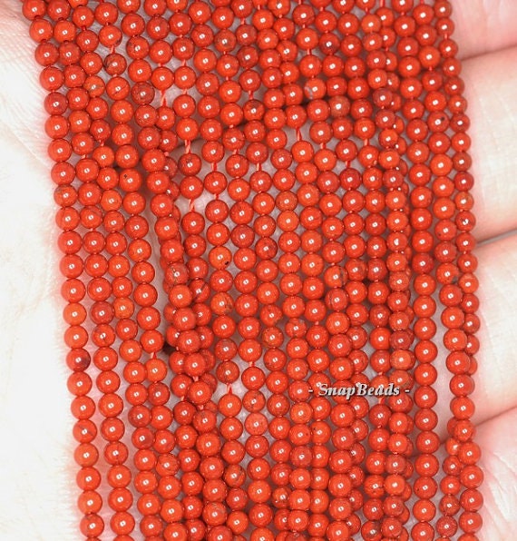 2 MM ブリックレッド ジャスパー ジェムストーン ラウンド 2 MM ルース