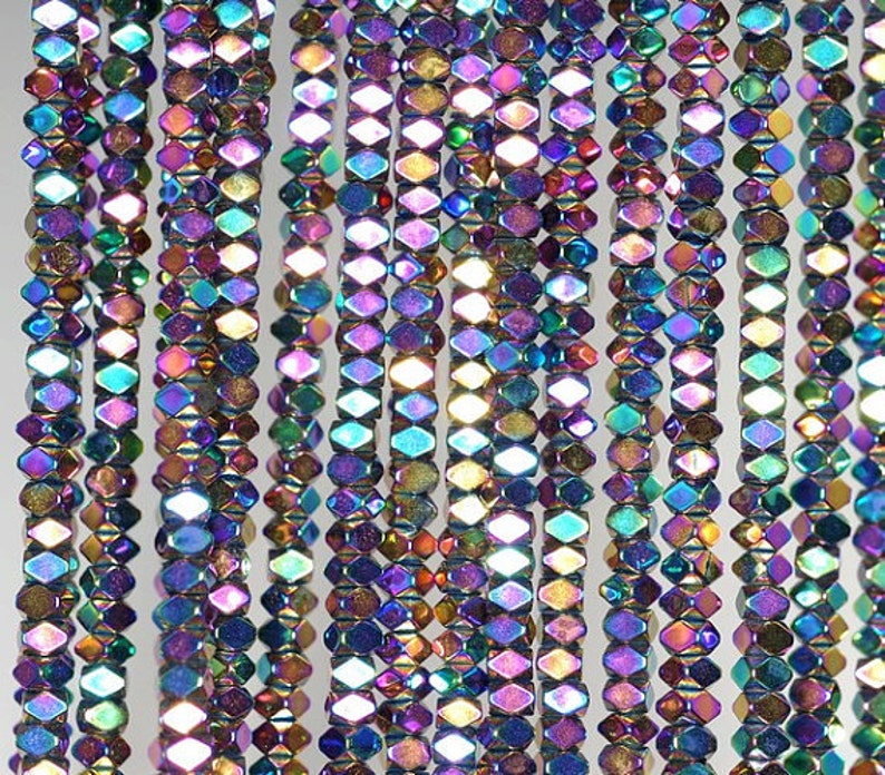 7X6MM TITANIUM RAINBOW HEMATITE GEMSTONE ARROW 7X6MM LOOSE BEADS 16/"