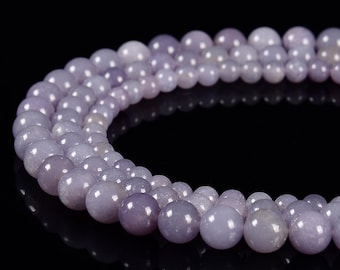 Natural Tanzanian Lepidolite Gemstone Grade AAA Round 6MM 8MM Loose Beads BULK LOT 1,2,6,12 and 50 (D582)