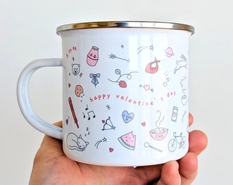 OT7 Valentine's Day Mug, 12 OZ Metal Enamel Mini Mug