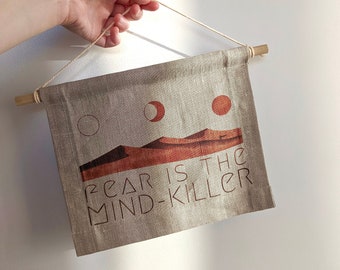 Fear Is the Mind-Killer Wall Art, Litany Against Fear Banner